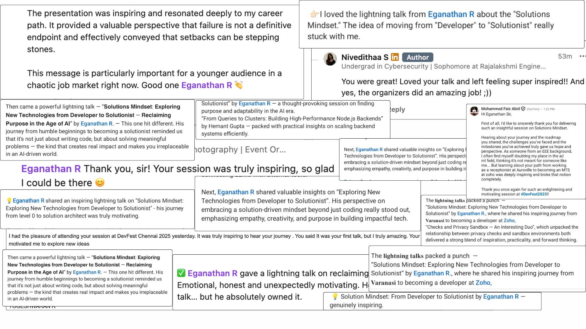 Feedbacks from participants